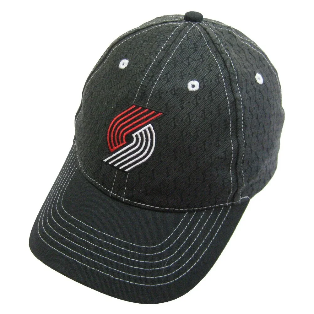 New Portland Trail Blazers Logo Men's Black Basketball Cap Hat (Adult Snapback)